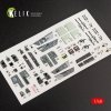 KELIK K48033 F/A-18B HORNET INTERIOR 3D DECALS FOR KINETIC KIT 1/48